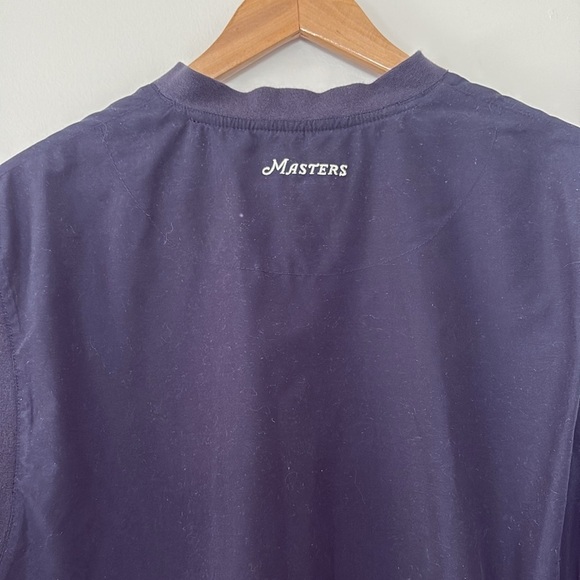 Masters Collection Augusta Mens Pullover Vest Windbreaker V Neck Navy Size L - Picture 8 of 12